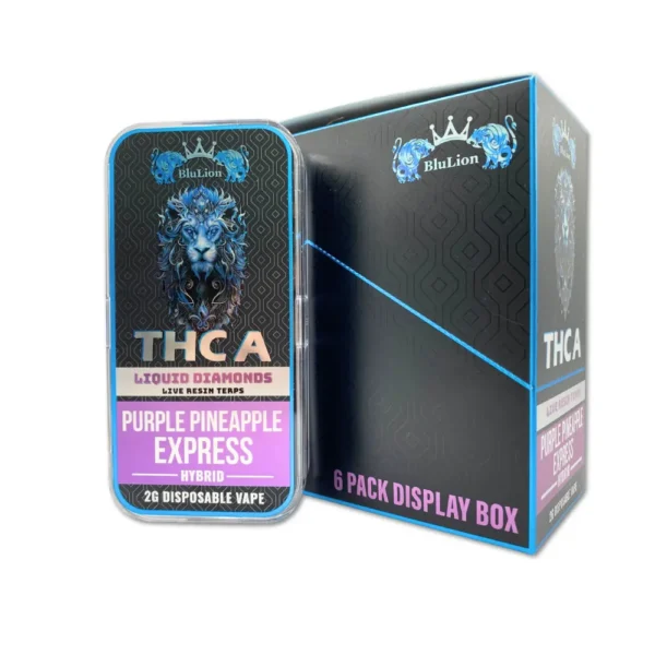 BluLion THCA Liquid Diamonds Disposable Vape - Purple Pineapple Express