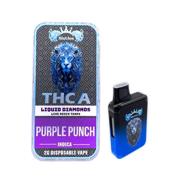 Liquid Diamonds THCA Disposable Vape BluLion 2g 22