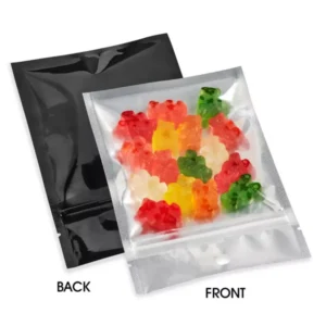 Flat Barrier Pouches - 4 x 6 Black Back 2